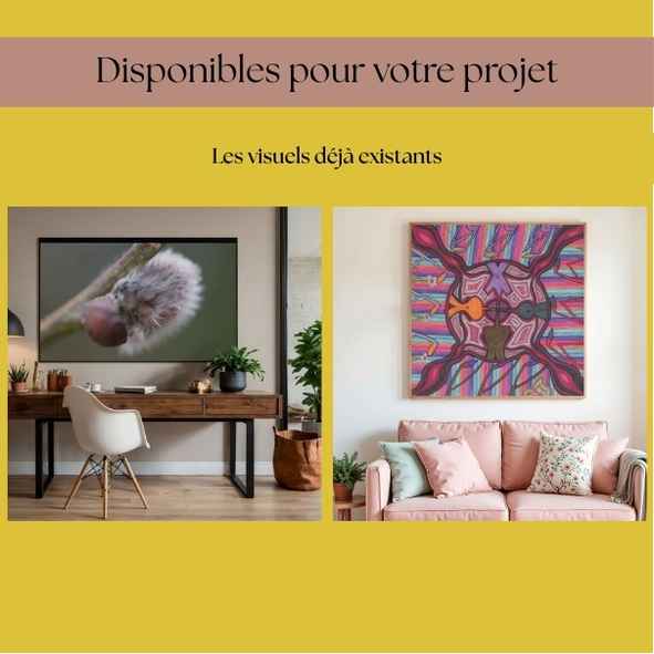 Créations existantes de la Maison Tisselier, en situation dans un bureau et un salon