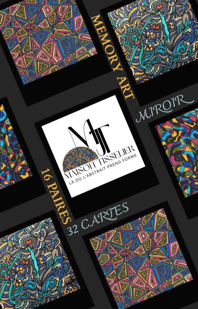 Bientôt disponible - Memory Art « Miroir » – Édition Artistique limitée de 16 paires - 32 cartes – Précommande